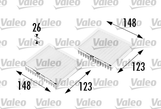 filtras, salono oras - 698469 VALEO