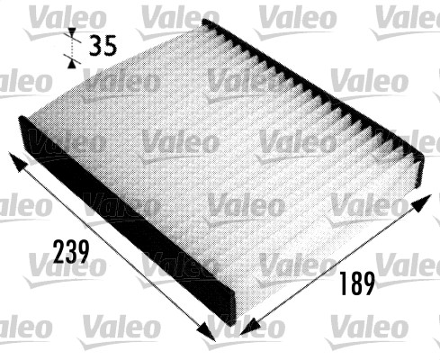 Filter, interior air - 698694 VALEO