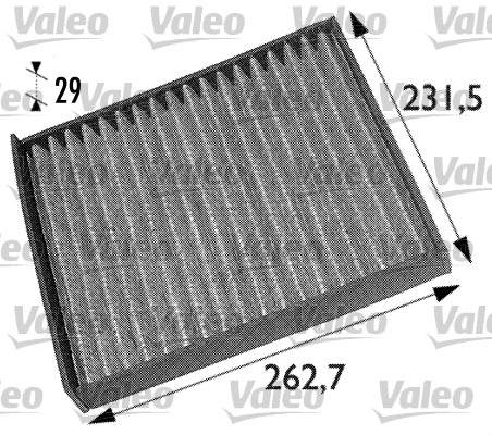 Filter, interior air - 698708 VALEO