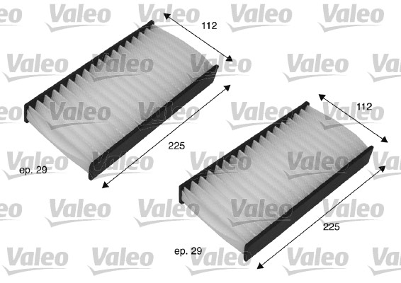 Filter, interior air - 698735 VALEO