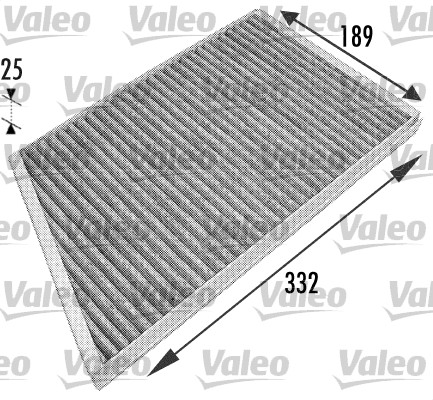 Filter, interior air - 698743 VALEO