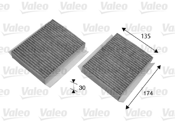 Filter, interior air - 698747 VALEO