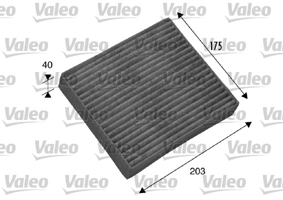 Filter, interior air - 698802 VALEO