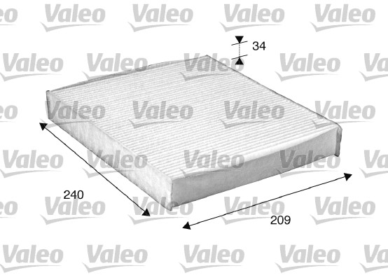 Filter, interior air - 698882 VALEO