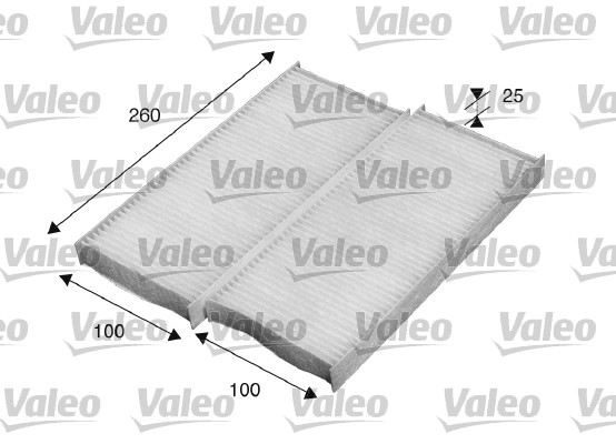 Filtro, Aria abitacolo - 715520 VALEO