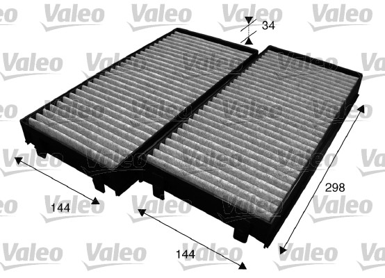 Filter, interior air - 715584 VALEO
