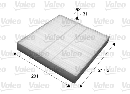 Filter, interior air - 715631 VALEO