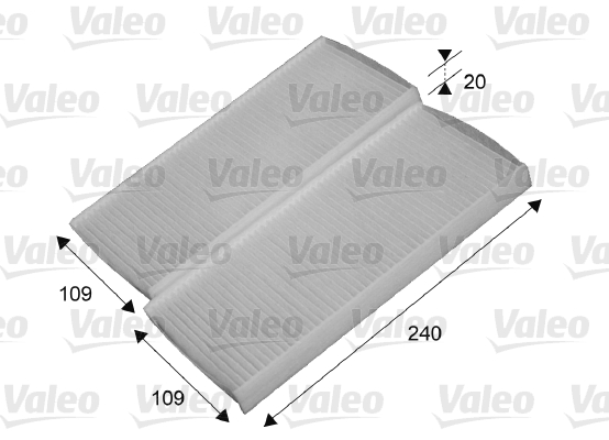 Filter, interior air - 715649 VALEO