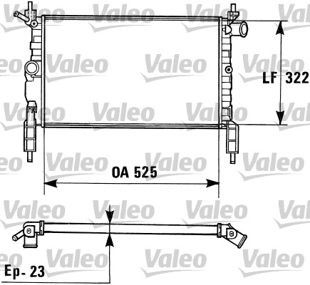 radiatorius, variklio aušinimas - 730975 VALEO