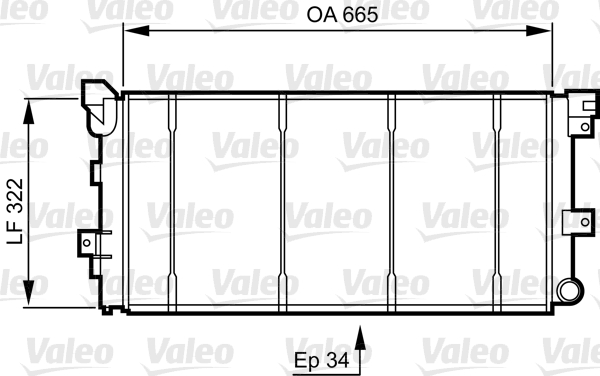 Радиатор, охлаждение двигателя - 731531 VALEO