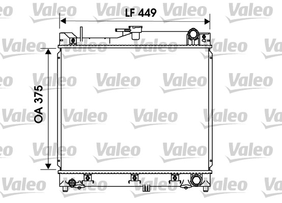 Радиатор, охлаждение двигателя - 734170 VALEO