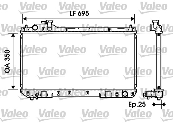 radiatorius, variklio aušinimas - 734216 VALEO