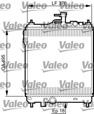 Radiatore, Raffreddamento motore - 734914 VALEO