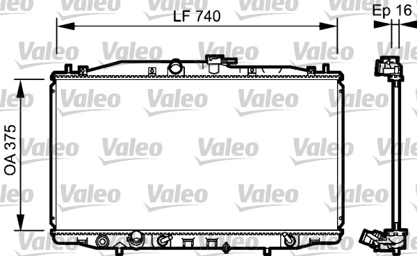 Kühler, Motorkühlung - 735050 VALEO