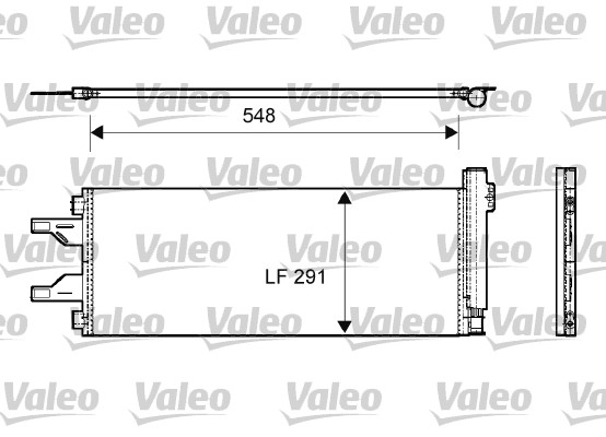 Condenser, air conditioning - 814069 VALEO