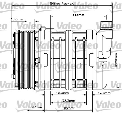 Compressor, air conditioning - 815815 VALEO