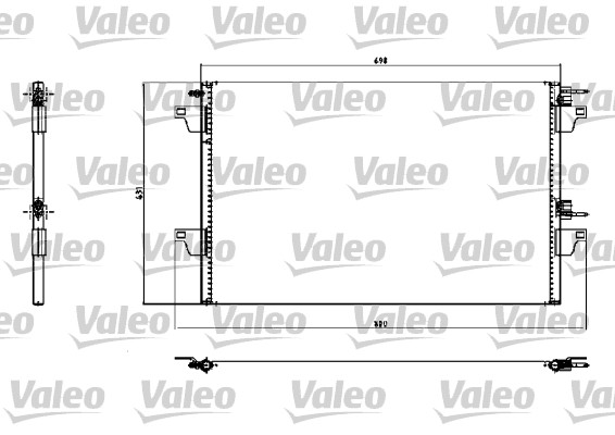 Конденсатор, кондиционер - 817731 VALEO