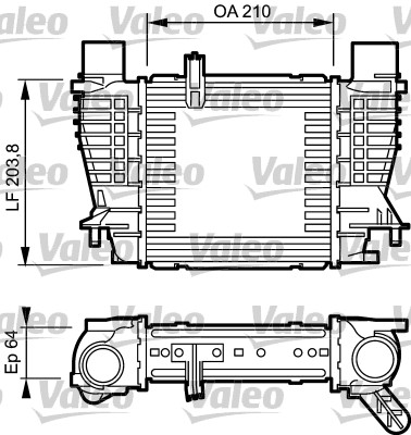 Intercooler, charger - 817999 VALEO