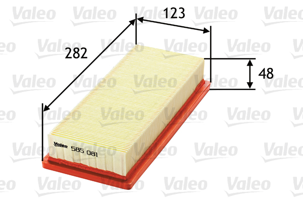 Filtro aria - 585081 VALEO