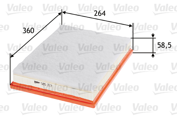 Filtro aria - 585377 VALEO