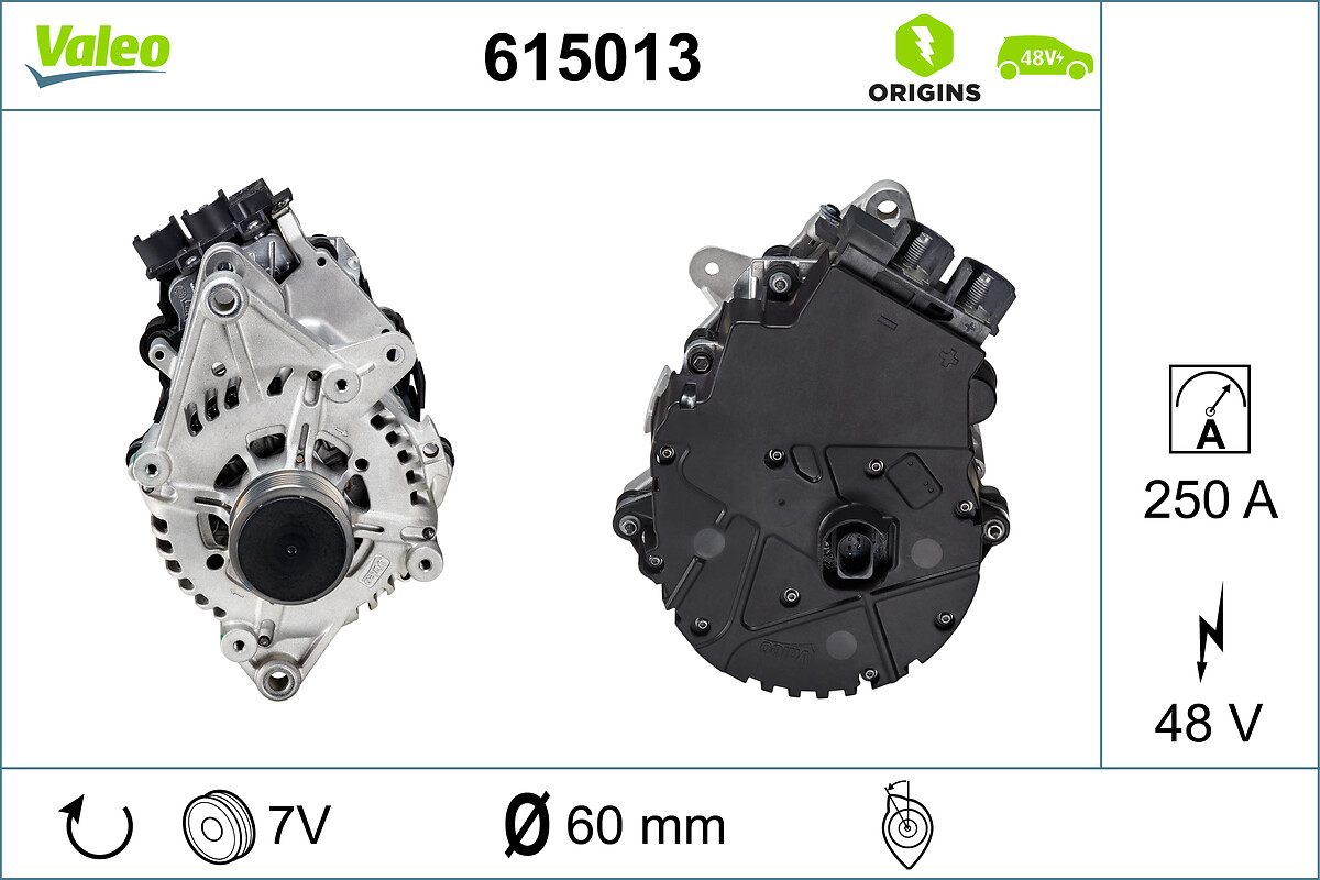 Alternator, starter - 615013 VALEO