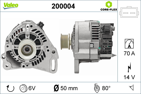 Alternatore - 200004 VALEO