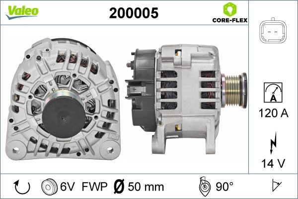 Alternatore - 200005 VALEO