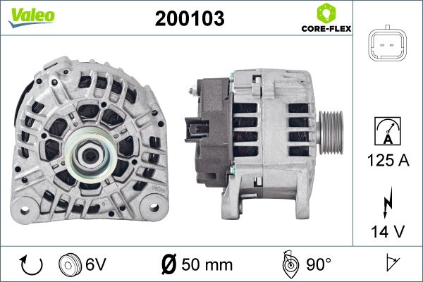 Alternator - 200103 VALEO