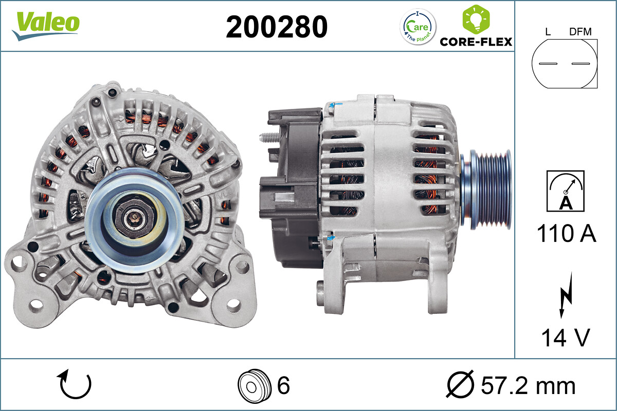 Alternator - 200280 VALEO