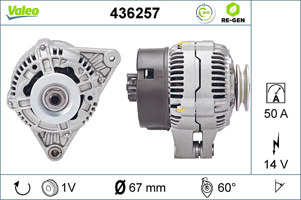 Alternator - 436257 VALEO