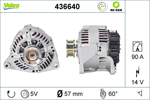 Alternator - 436640 VALEO
