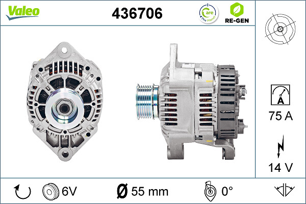 Alternator - 436706 VALEO