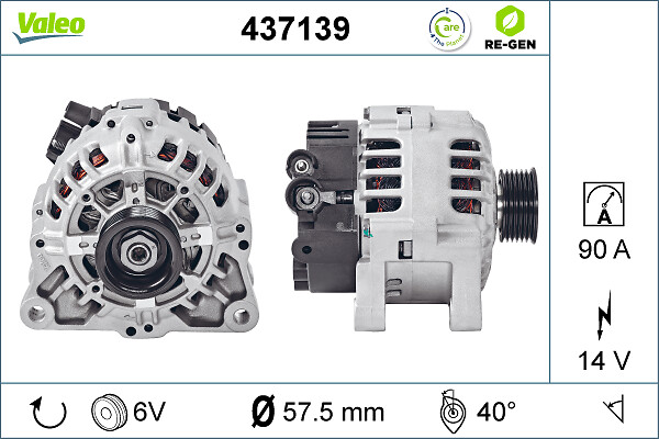 Alternator - 437139 VALEO
