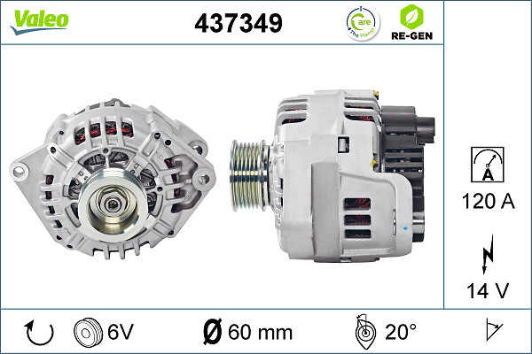 Генератор - 437349 VALEO