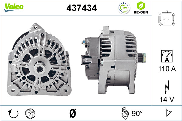 Alternator - 437434 VALEO