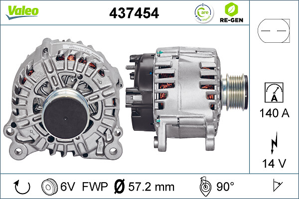 Генератор - 437454 VALEO