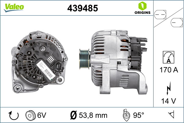 Alternator - 439485 VALEO