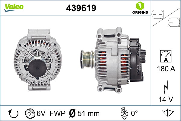 Alternator - 439619 VALEO