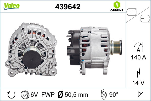 Alternator - 439642 VALEO