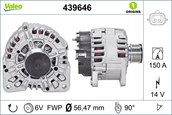 Alternatore - 439646 VALEO