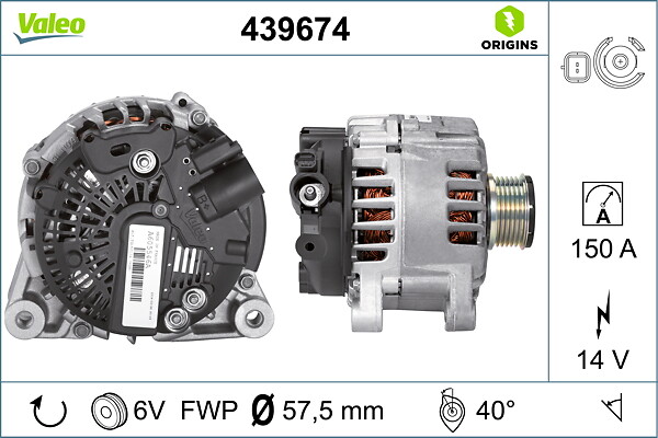 Generator - 439674 VALEO