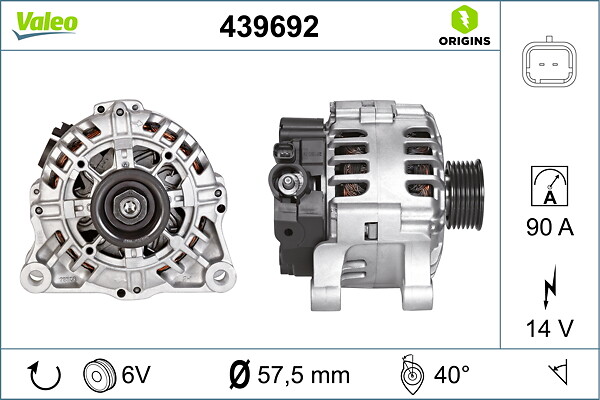 Alternator - 439692 VALEO
