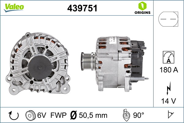 Alternator - 439751 VALEO
