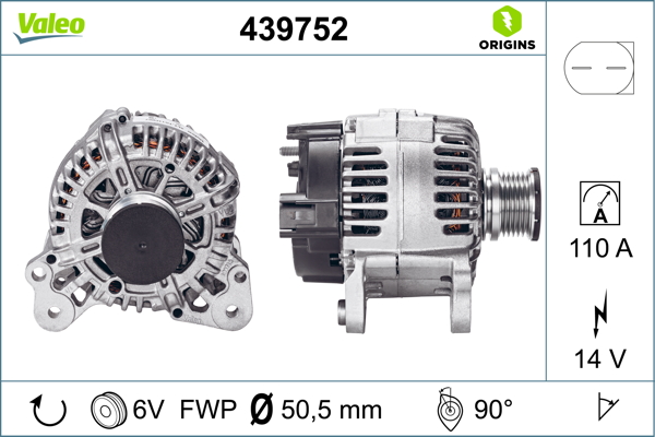 Generator - 439752 VALEO