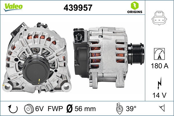 Alternator - 439957 VALEO