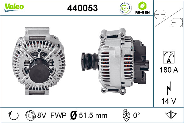Alternator - 440053 VALEO