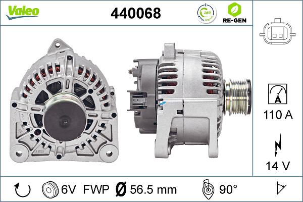 Alternator - 440068 VALEO