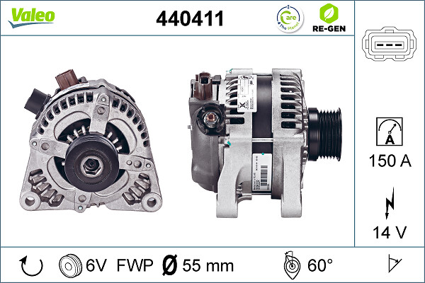 Генератор - 440411 VALEO
