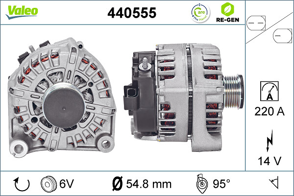 Alternator - 440555 VALEO