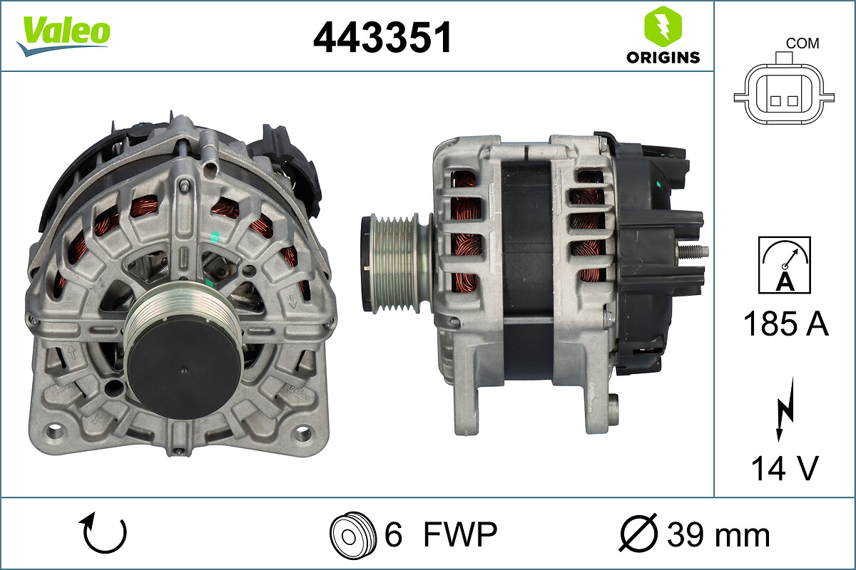Alternatore - 443351 VALEO